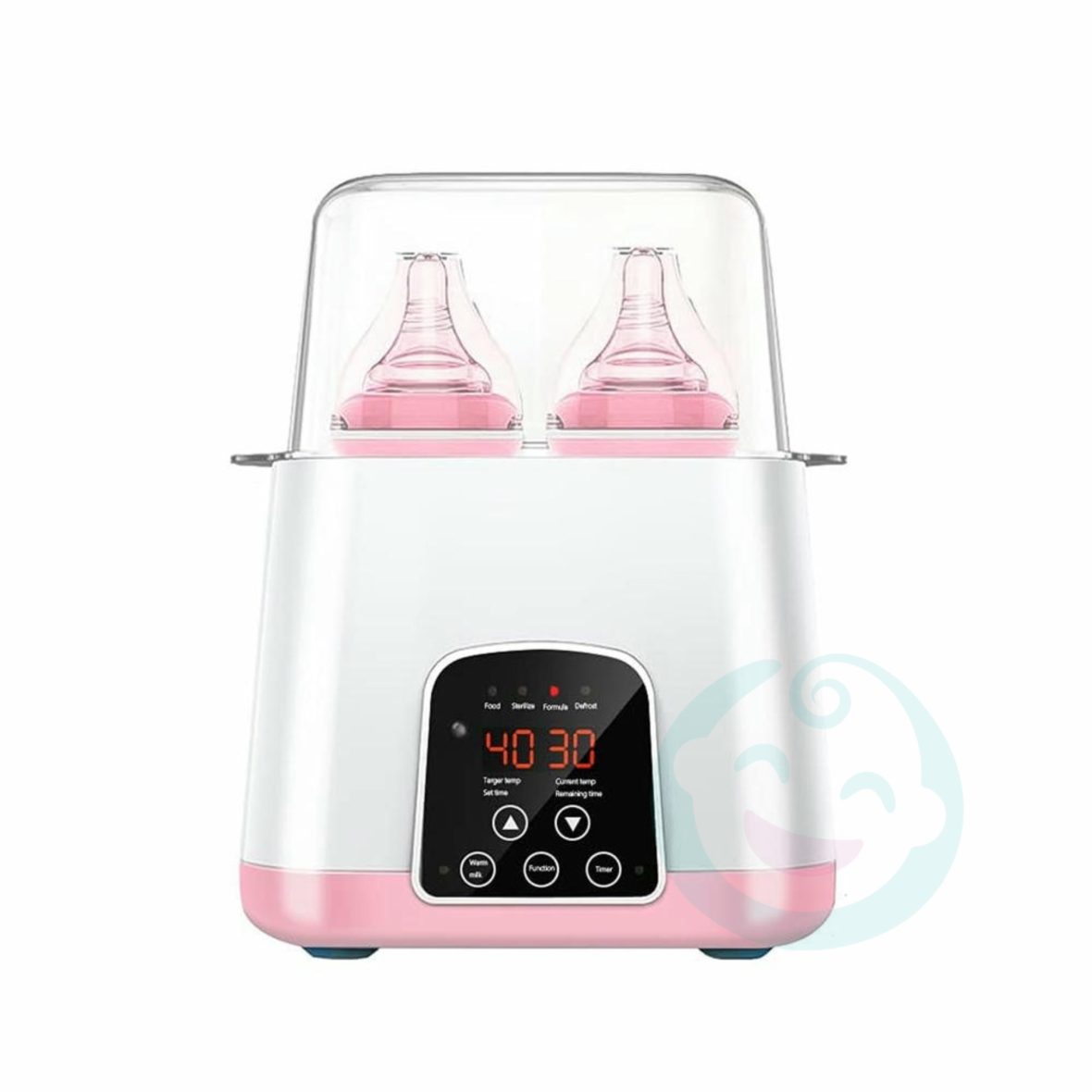 CALENTADOR DE BIBERONES DOBLE ROSADO 799-R