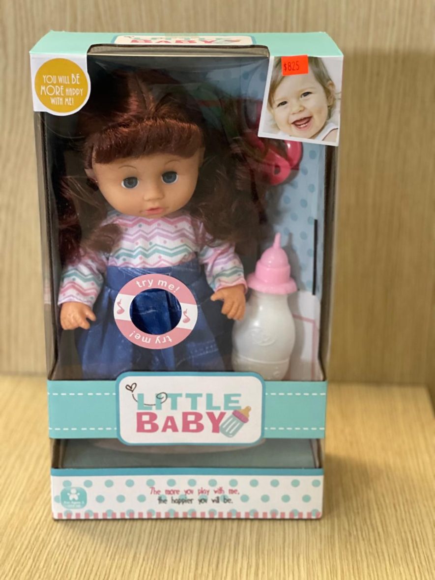 MUÑECA CON SONIDO Y BIBERON 19X10X32.5 2288