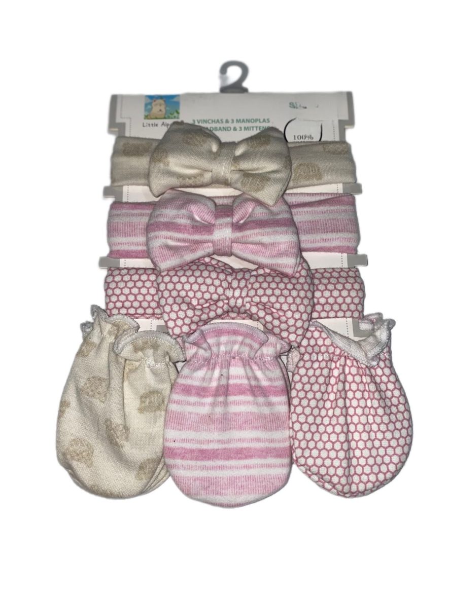 SET DE CINTILLO Y PUÑO DE BEBE 1350