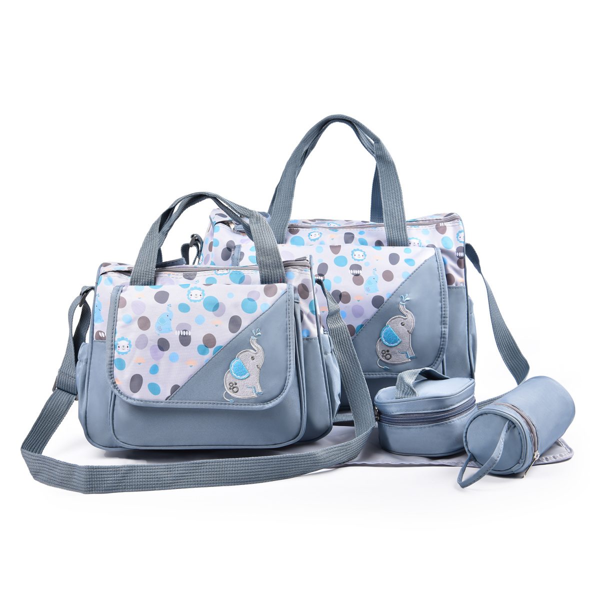 SET DE BULTO PARA BEBÉS 4 PCS GRIS LS-25G