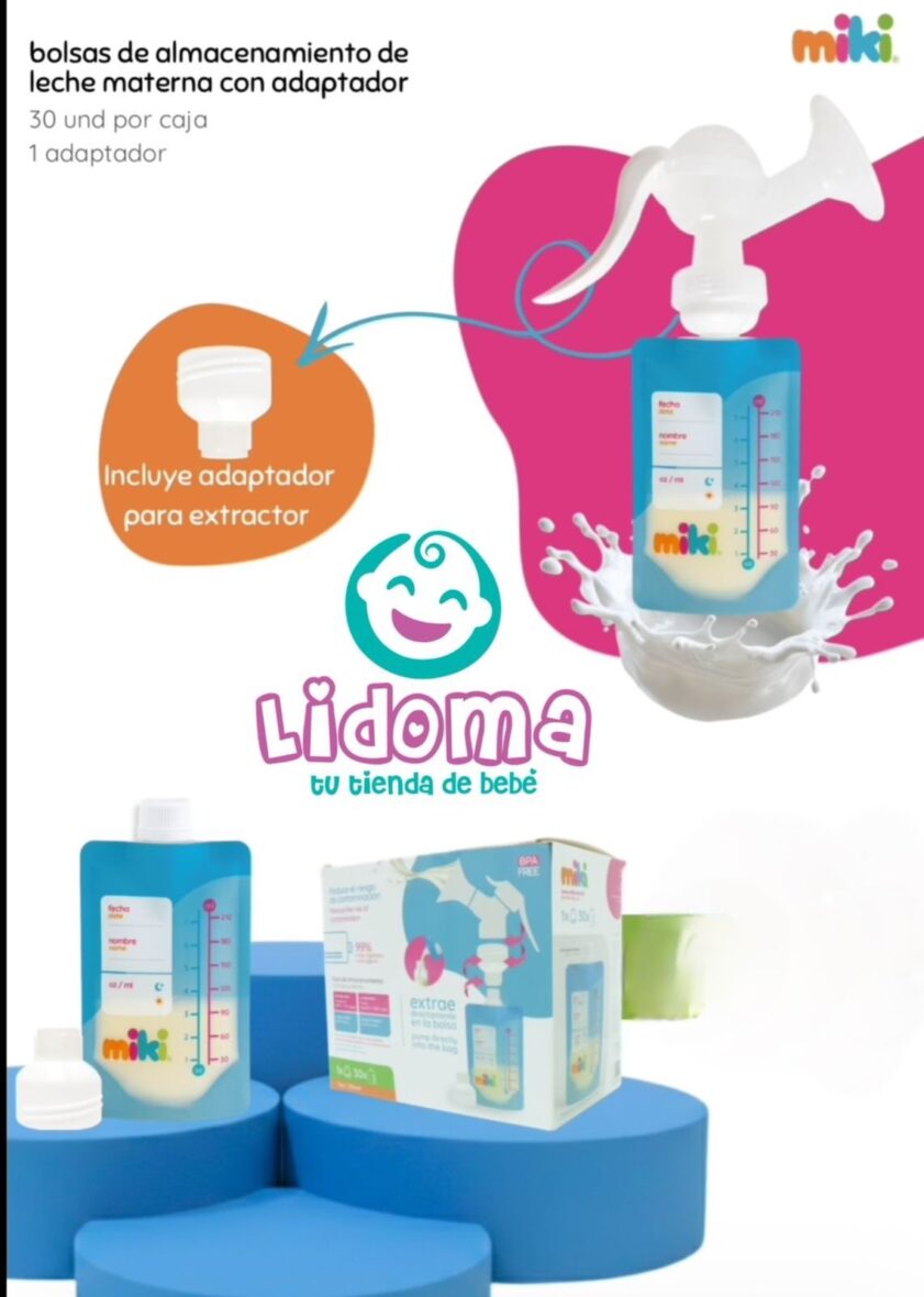BOLSA DE ALMACENAMIENTO DE LECHE MIKA CON EXTRACTOR MK-MBS-30