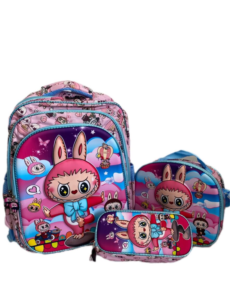 SET DE MOCHILA 3PCS LABUBU B497-28A
