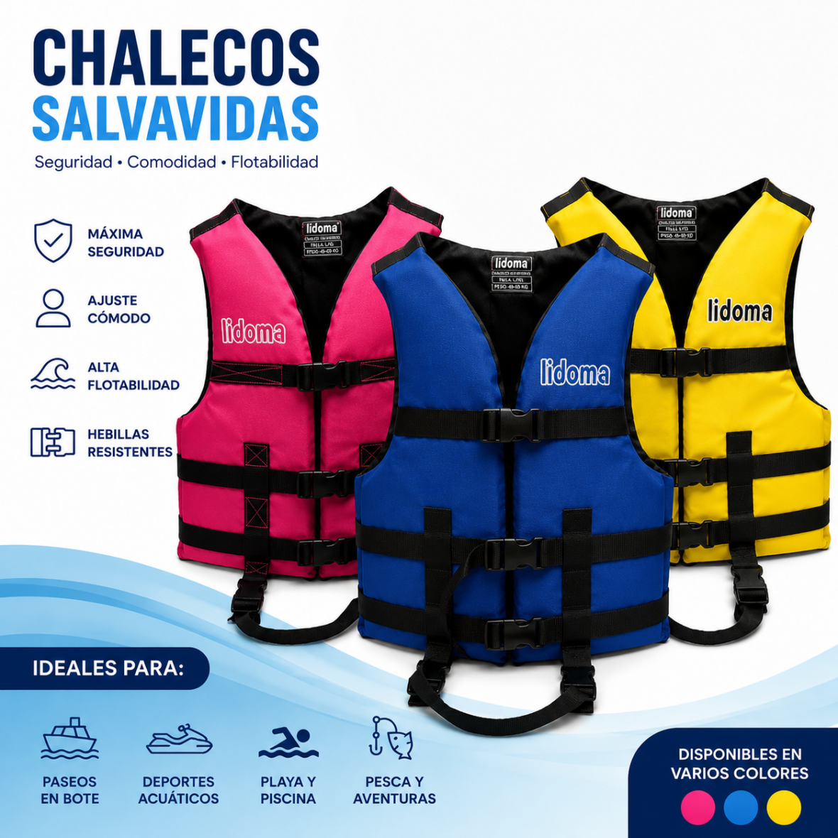 CHALECOS SALVAVIDAS PARA NIÑOS – LIDOMA